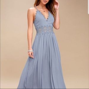 NEW Lulu's OLIVE maxi dress size small